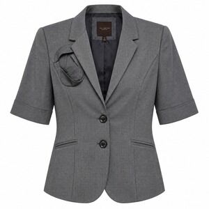 The Limited Heritage Prep Blazer Womens M Tailored Career Classic Micro Check